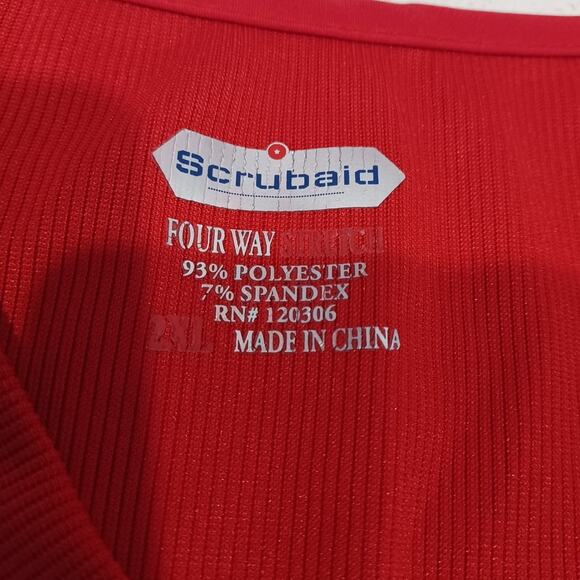 Scrubaid Uniform set Red Size 2XL Women's - Picture 2 of 11